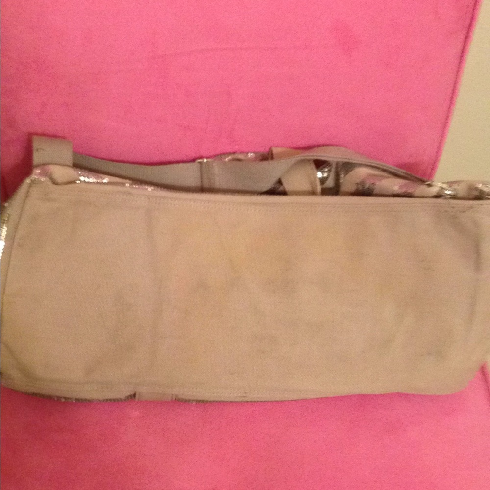 Victoria Secret Pink Silver only W/Tan Tote - Picture 5 of 5